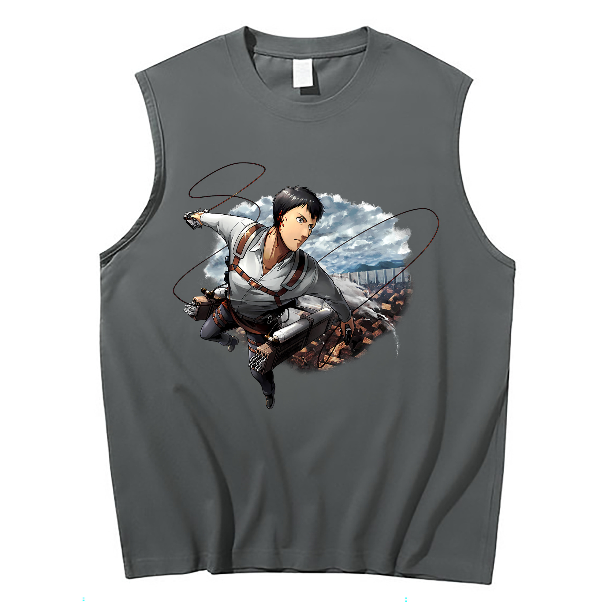 （画像用） 進撃の巨人 ベルトルト・フーバー Attack on Titan Bertholdt Hoover コットン100％タンクトップ（フロントプリント）